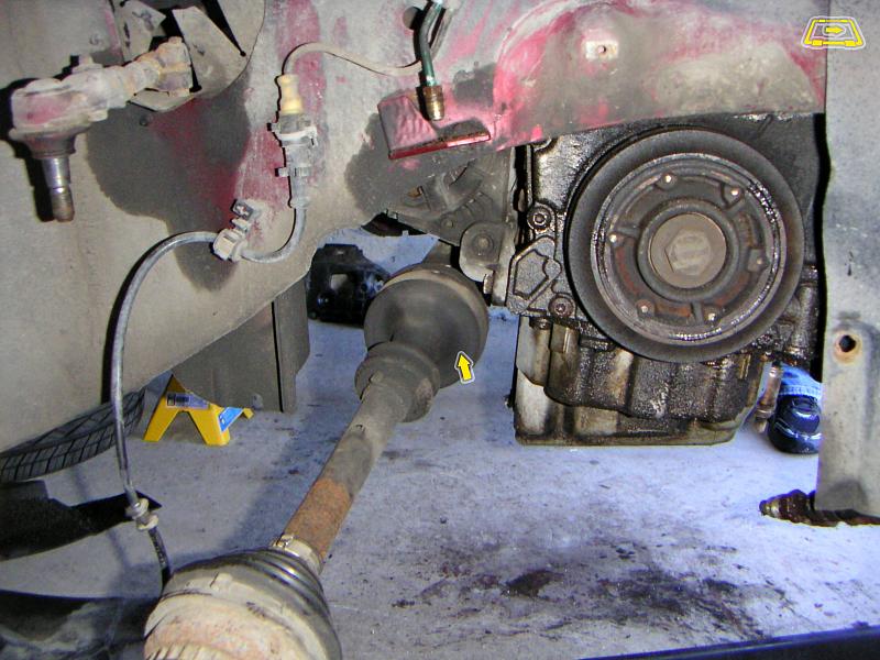 trying to remove passenger side cv axle